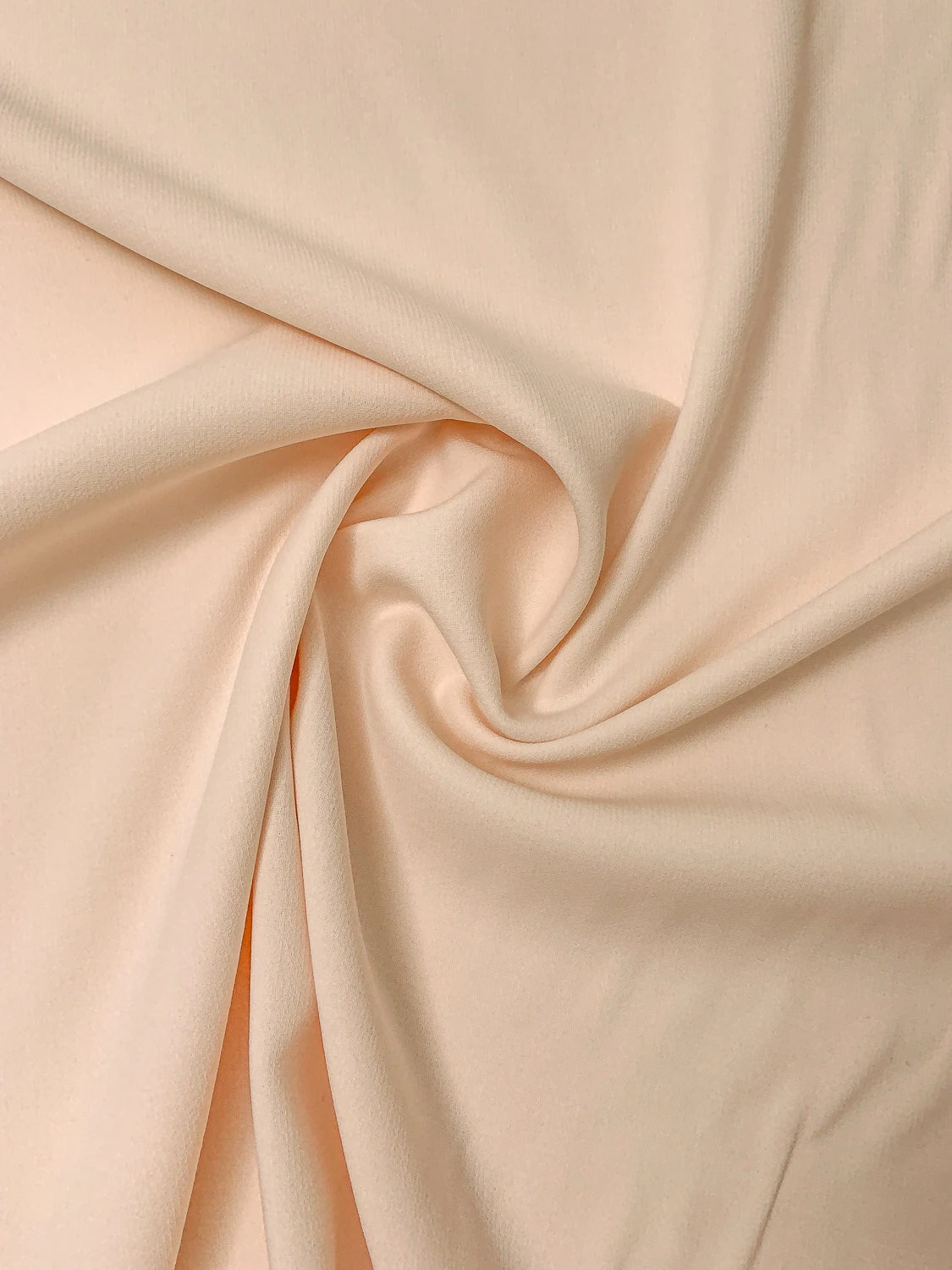 Italian Solid Stretch Double Wool Crepe - Champagne 5 Italian Solid Stretch Double Wool Crepe - Champagne - Image 3