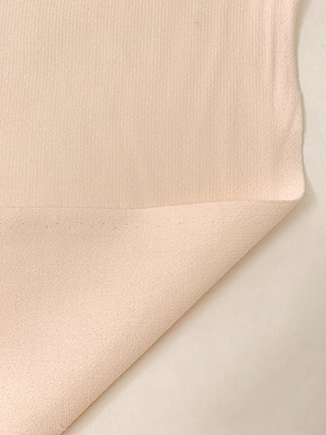 Italian Solid Stretch Double Wool Crepe - Champagne 7 Italian Solid Stretch Double Wool Crepe - Champagne - Image 5