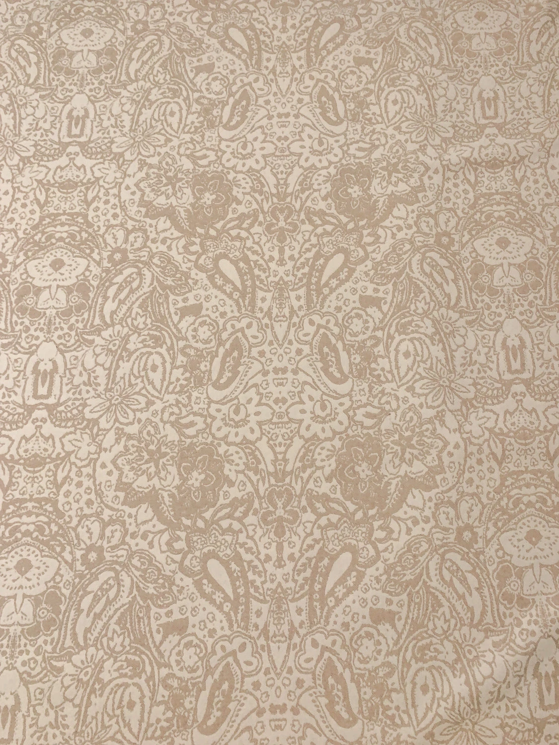 Italian Paisley Floral Double Face Wool Blend Brushed Coating - Beige / Tan 8 Italian Paisley Floral Double Face Wool Blend Brushed Coating - Beige / Tan - Image 6