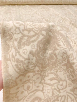 Italian Paisley Floral Double Face Wool Blend Brushed Coating - Beige / Tan 21 Italian Paisley Floral Double Face Wool Blend Brushed Coating - Beige / Tan -Fabrics And Fabrics Store 19562 8