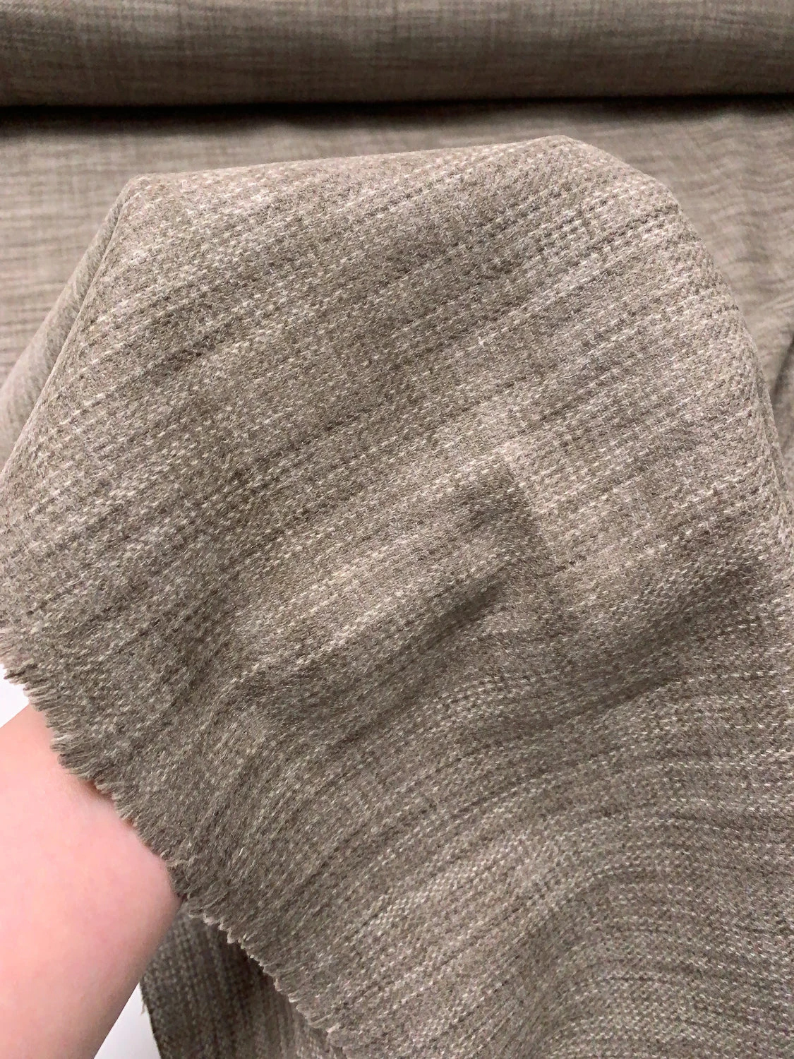 Italian Soft Wool-Blend Jacket Weight Coating - Desert Taupe 11 Italian Soft Wool-Blend Jacket Weight Coating - Desert Taupe - Image 9