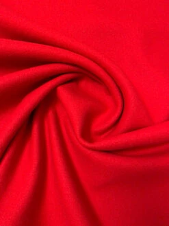 Solid Wool Blend Coating - Red -Fabrics And Fabrics Store 19583 2