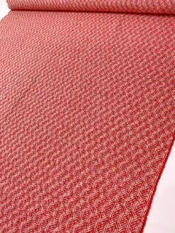 Italian Broken Herringbone Yarn-Dyed Wool Coating - Red / Ivory 17 Italian Broken Herringbone Yarn-Dyed Wool Coating - Red / Ivory -Fabrics And Fabrics Store 19591 7