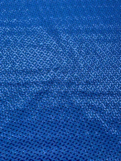 French Quilted Jacket Weight With Cut Panné Velvet And Lurex - Blue / Black 14 French Quilted Jacket Weight With Cut Panné Velvet And Lurex - Blue / Black -Fabrics And Fabrics Store 19594 3