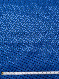 French Quilted Jacket Weight With Cut Panné Velvet And Lurex - Blue / Black 15 French Quilted Jacket Weight With Cut Panné Velvet And Lurex - Blue / Black -Fabrics And Fabrics Store 19594 4