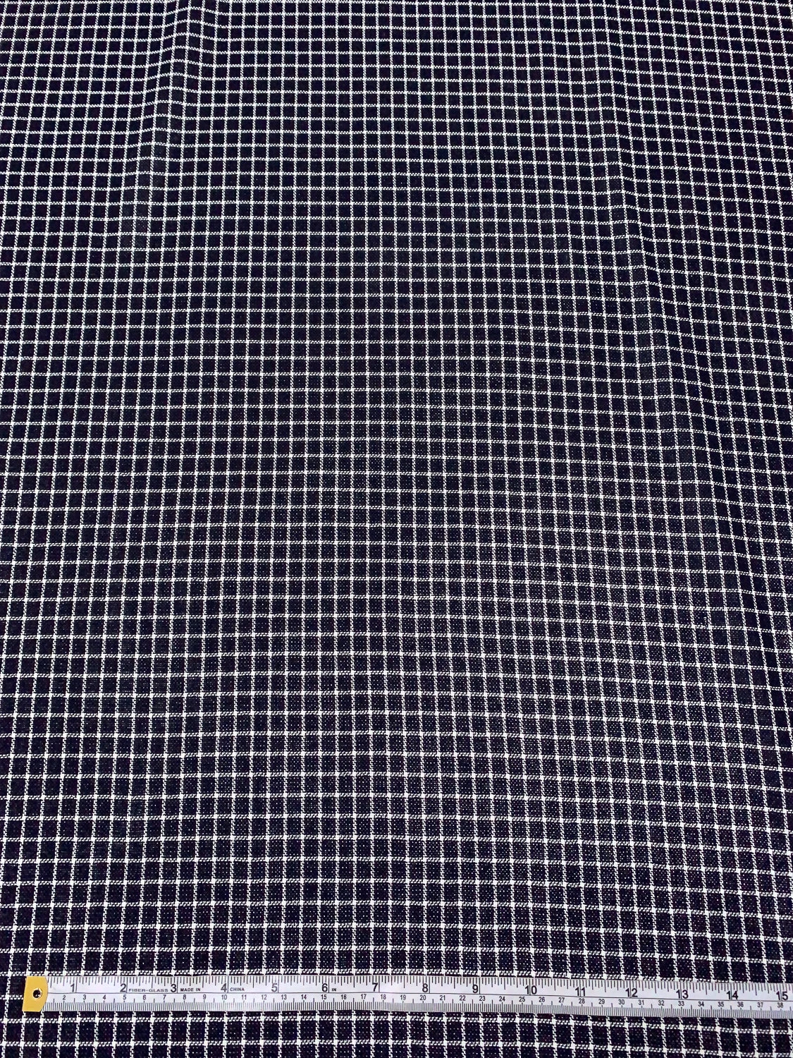 Windowpane Check Open-Weave Lightweight Wool Suiting - Navy / White 8 Windowpane Check Open-Weave Lightweight Wool Suiting - Navy / White - Image 6