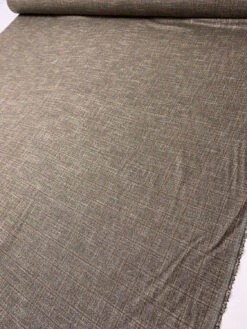 Italian Windowpane Fine Wool Traditional Suiting - Light Gold / Black / Brown -Fabrics And Fabrics Store 19715 7