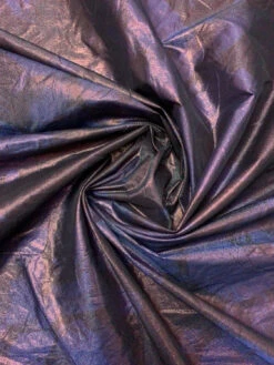 Italian Floral Printed Taffeta Lamé With Vertical Stretch - Purple / Eggplant / Rose Gold 15 Italian Floral Printed Taffeta Lamé With Vertical Stretch - Purple / Eggplant / Rose Gold -Fabrics And Fabrics Store 19747 1