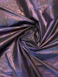 Italian Floral Printed Taffeta Lamé With Vertical Stretch - Purple / Eggplant / Rose Gold 14 Italian Floral Printed Taffeta Lamé With Vertical Stretch - Purple / Eggplant / Rose Gold -Fabrics And Fabrics Store 19747 2