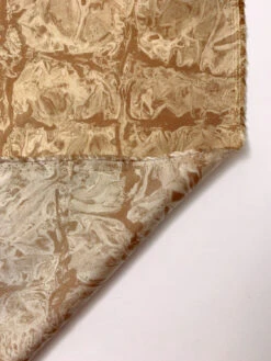 Italian The Row Abstract Printed Silk Twill - Tan / Beige -Fabrics And Fabrics Store 19810 7