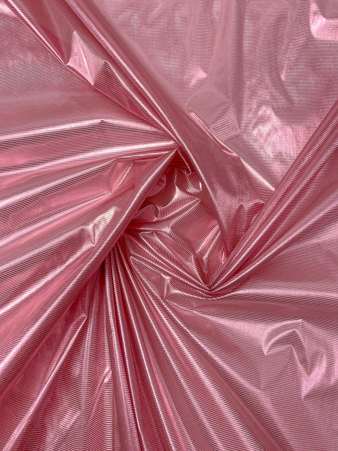 Striped Tissue Lamé - Electric Pink 5 Striped Tissue Lamé - Electric Pink - Image 3