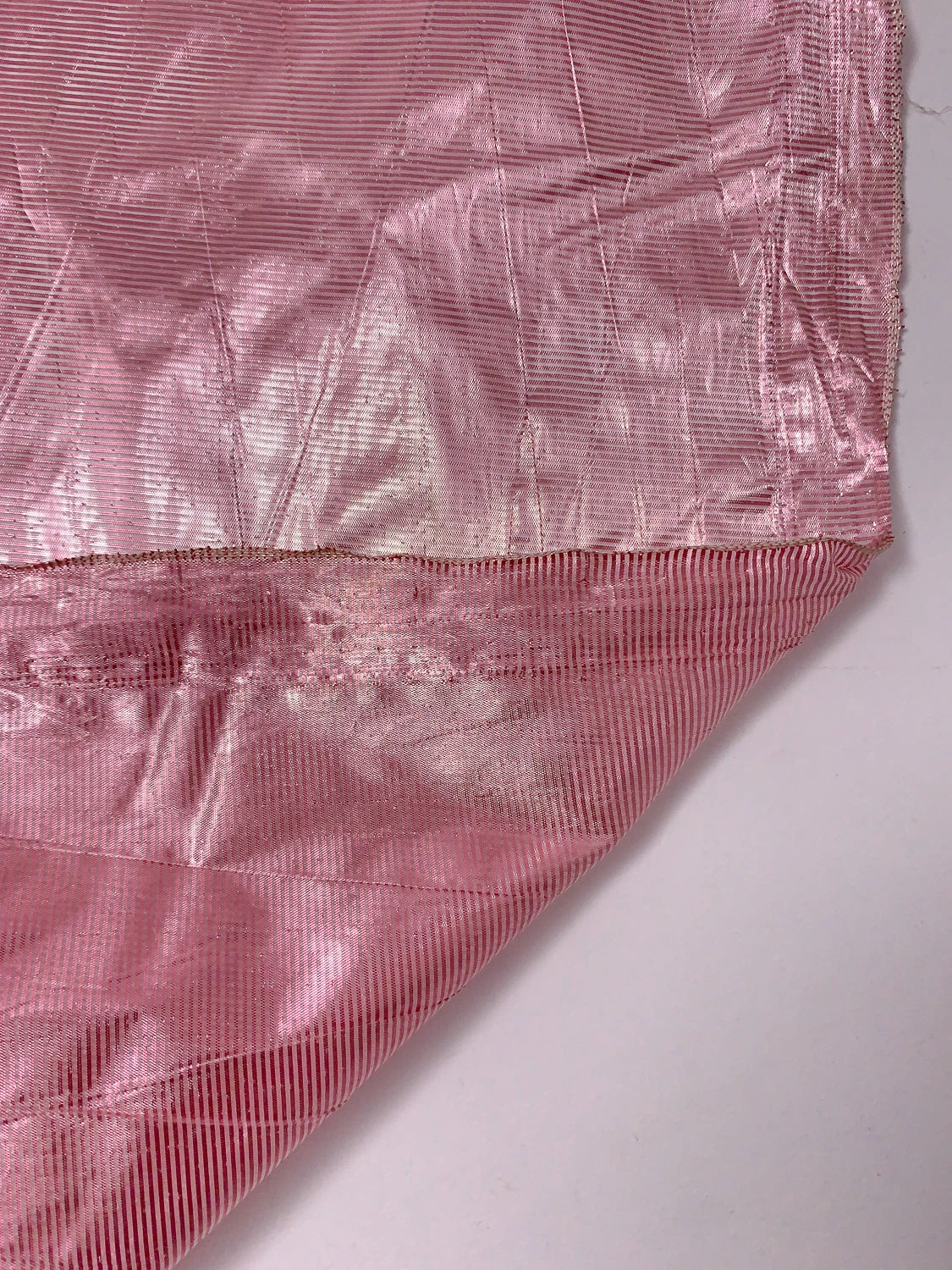 Striped Tissue Lamé - Electric Pink 9 Striped Tissue Lamé - Electric Pink - Image 7