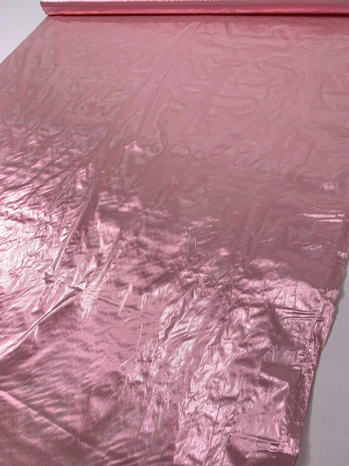 Striped Tissue Lamé - Electric Pink 10 Striped Tissue Lamé - Electric Pink - Image 8