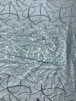 Made In Switzerland Swirl Motif Silk-Blend Lamé Jacquard - Metallic Ice Blue