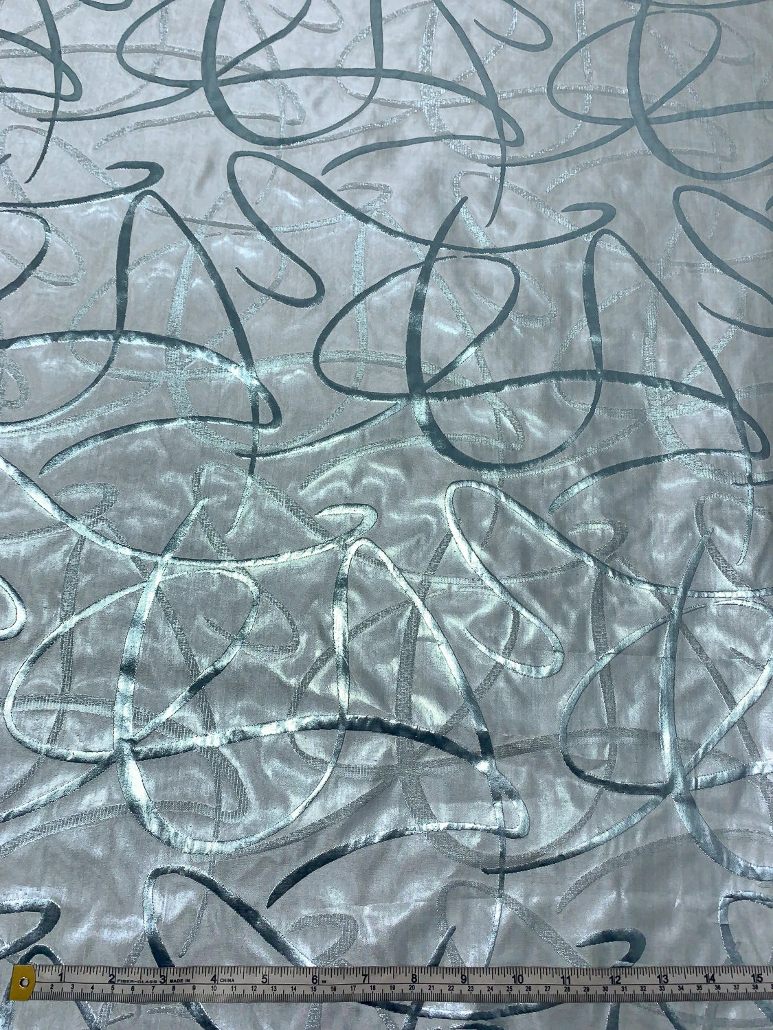 Made In Switzerland Swirl Motif Silk-Blend Lamé Jacquard - Metallic Ice Blue 7 Made In Switzerland Swirl Motif Silk-Blend Lamé Jacquard - Metallic Ice Blue - Image 5