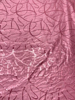 Made In Switzerland Swirl Motif Silk-Blend Lamé Jacquard - Metallic Electric Pink