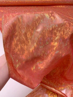 Holographic Lamé - Deep Coral -Fabrics And Fabrics Store 19868 8