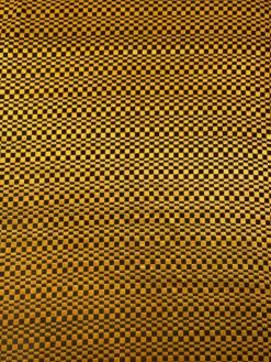 Geometric Checkered Cut Panné Velvet - Black / Turmeric Gold -Fabrics And Fabrics Store 19870 3