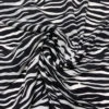Zebra Inspired Printed Silk Crepe De Chine - Black / Off-White 1 Zebra Inspired Printed Silk Crepe De Chine - Black / Off-White -Fabrics And Fabrics Store 19969 1
