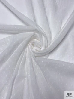 Made In Japan Swiss Dotted Cotton Voile - White -Fabrics And Fabrics Store 19970 2