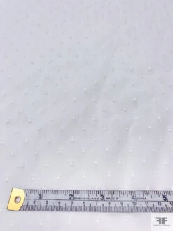 Made In Japan Swiss Dotted Cotton Voile - White -Fabrics And Fabrics Store 19970 7