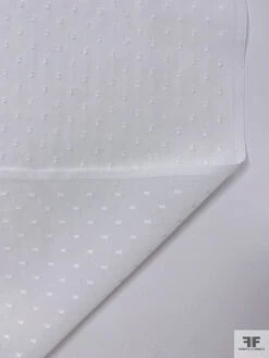 Made In Japan Swiss Dotted Cotton Voile - White -Fabrics And Fabrics Store 19970 8