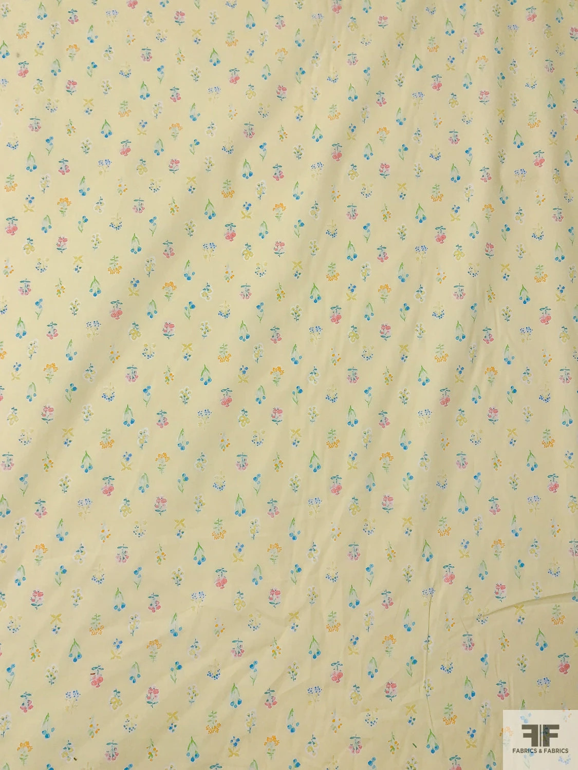 Made In Japan Ditsy Floral Printed Cotton Lawn - Baby Yellow / Blue / Peach / Green 6 Made In Japan Ditsy Floral Printed Cotton Lawn - Baby Yellow / Blue / Peach / Green - Image 4