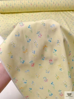 Made In Japan Ditsy Floral Printed Cotton Lawn - Baby Yellow / Blue / Peach / Green 18 Made In Japan Ditsy Floral Printed Cotton Lawn - Baby Yellow / Blue / Peach / Green -Fabrics And Fabrics Store 19974 8