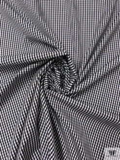 Made In Japan Gingham Check Yarn-Dyed Cotton Shirting - Black / White 14 Made In Japan Gingham Check Yarn-Dyed Cotton Shirting - Black / White -Fabrics And Fabrics Store 19979 1