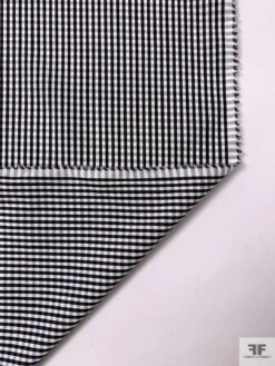 Made In Japan Gingham Check Yarn-Dyed Cotton Shirting - Black / White 17 Made In Japan Gingham Check Yarn-Dyed Cotton Shirting - Black / White -Fabrics And Fabrics Store 19979 7