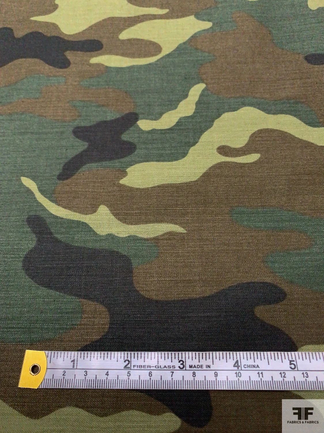 Camouflage Reverse Printed Cotton Twill - Greens / Olive / Black 8 Camouflage Reverse Printed Cotton Twill - Greens / Olive / Black - Image 6