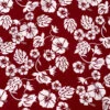 Leaf And Floral Printed Fine Cotton Twill - Dark Red / Off-White -Fabrics And Fabrics Store 19984 4