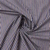Italian Striped Yarn-Dyed Fine Cotton Shirting - Navy / Brown / White -Fabrics And Fabrics Store 19997 1