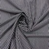 Italian Striped Yarn-Dyed Fine Cotton Shirting - Charcoal Black / White 2 Italian Striped Yarn-Dyed Fine Cotton Shirting - Charcoal Black / White -Fabrics And Fabrics Store 19998 1