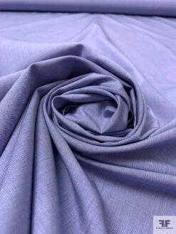 Italian Plain-Weave Yarn-Dyed Fine Cotton Shirting - Blue / White -Fabrics And Fabrics Store 20003 3