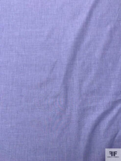 Italian Plain-Weave Yarn-Dyed Fine Cotton Shirting - Blue / White -Fabrics And Fabrics Store 20003 4