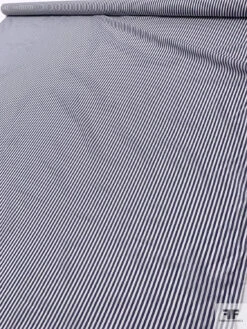 Italian Striped Yarn-Dyed Plain-Weave Fine Cotton-Linen Shirting - Navy / White 18 Italian Striped Yarn-Dyed Plain-Weave Fine Cotton-Linen Shirting - Navy / White -Fabrics And Fabrics Store 20004 8 bfa93b40 314f 42b0 9a63 39f5e2960275