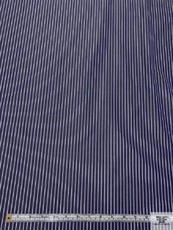 Italian Striped Yarn-Dyed Fine Cotton Shirting - Navy / White 16 Italian Striped Yarn-Dyed Fine Cotton Shirting - Navy / White -Fabrics And Fabrics Store 20008 5