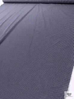 Italian Striped Yarn-Dyed Fine Cotton Shirting - Navy / White 18 Italian Striped Yarn-Dyed Fine Cotton Shirting - Navy / White -Fabrics And Fabrics Store 20008 8