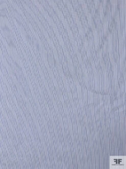 Italian Striped Yarn-Dyed Fine Cotton Shirting - Blue / White 15 Italian Striped Yarn-Dyed Fine Cotton Shirting - Blue / White -Fabrics And Fabrics Store 20010 4