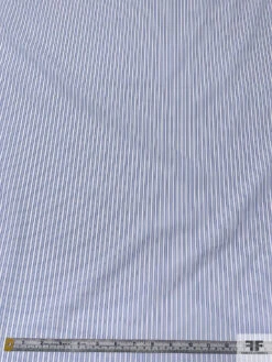 Italian Striped Yarn-Dyed Fine Cotton Shirting - Blue / White 16 Italian Striped Yarn-Dyed Fine Cotton Shirting - Blue / White -Fabrics And Fabrics Store 20010 5