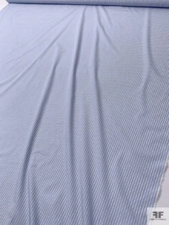 Italian Striped Yarn-Dyed Fine Cotton Shirting - Blue / White 18 Italian Striped Yarn-Dyed Fine Cotton Shirting - Blue / White -Fabrics And Fabrics Store 20010 8