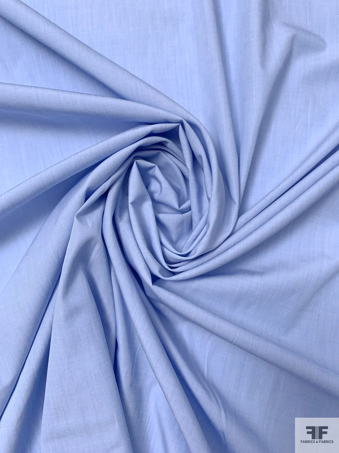 Italian Plain-Weave Yarn-Dyed Fine Cotton Shirting - Beau Blue 5 Italian Plain-Weave Yarn-Dyed Fine Cotton Shirting - Beau Blue - Image 3