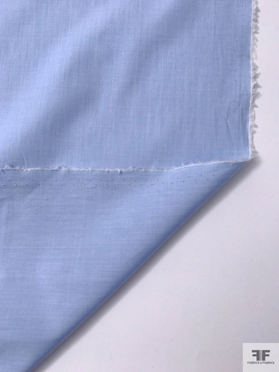 Italian Plain-Weave Yarn-Dyed Fine Cotton Shirting - Beau Blue 4 Italian Plain-Weave Yarn-Dyed Fine Cotton Shirting - Beau Blue - Image 2