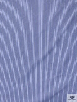 Italian Striped Yarn-Dyed Fine Cotton Shirting - Beau Blue / White 15 Italian Striped Yarn-Dyed Fine Cotton Shirting - Beau Blue / White -Fabrics And Fabrics Store 20015 4