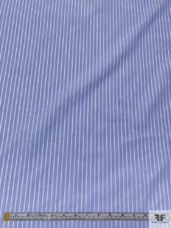 Italian Striped Yarn-Dyed Fine Cotton Shirting - Beau Blue / White 16 Italian Striped Yarn-Dyed Fine Cotton Shirting - Beau Blue / White -Fabrics And Fabrics Store 20015 5