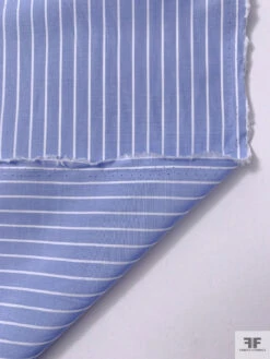 Italian Striped Yarn-Dyed Fine Cotton Shirting - Beau Blue / White 17 Italian Striped Yarn-Dyed Fine Cotton Shirting - Beau Blue / White -Fabrics And Fabrics Store 20015 7