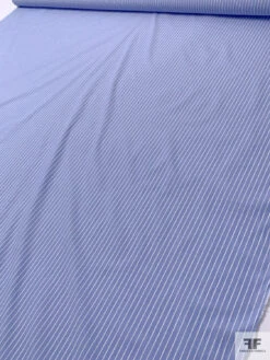 Italian Striped Yarn-Dyed Fine Cotton Shirting - Beau Blue / White 18 Italian Striped Yarn-Dyed Fine Cotton Shirting - Beau Blue / White -Fabrics And Fabrics Store 20015 8