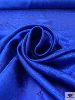 Conglomerate Motif Jacquard Heavy Silk Habotai - Royal Blue 14 Conglomerate Motif Jacquard Heavy Silk Habotai - Royal Blue -Fabrics And Fabrics Store 20125 3