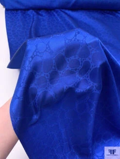 Conglomerate Motif Jacquard Heavy Silk Habotai - Royal Blue 19 Conglomerate Motif Jacquard Heavy Silk Habotai - Royal Blue -Fabrics And Fabrics Store 20125 9